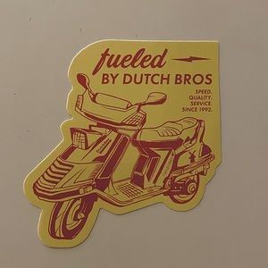 Fueled by Dutch Bros sticker